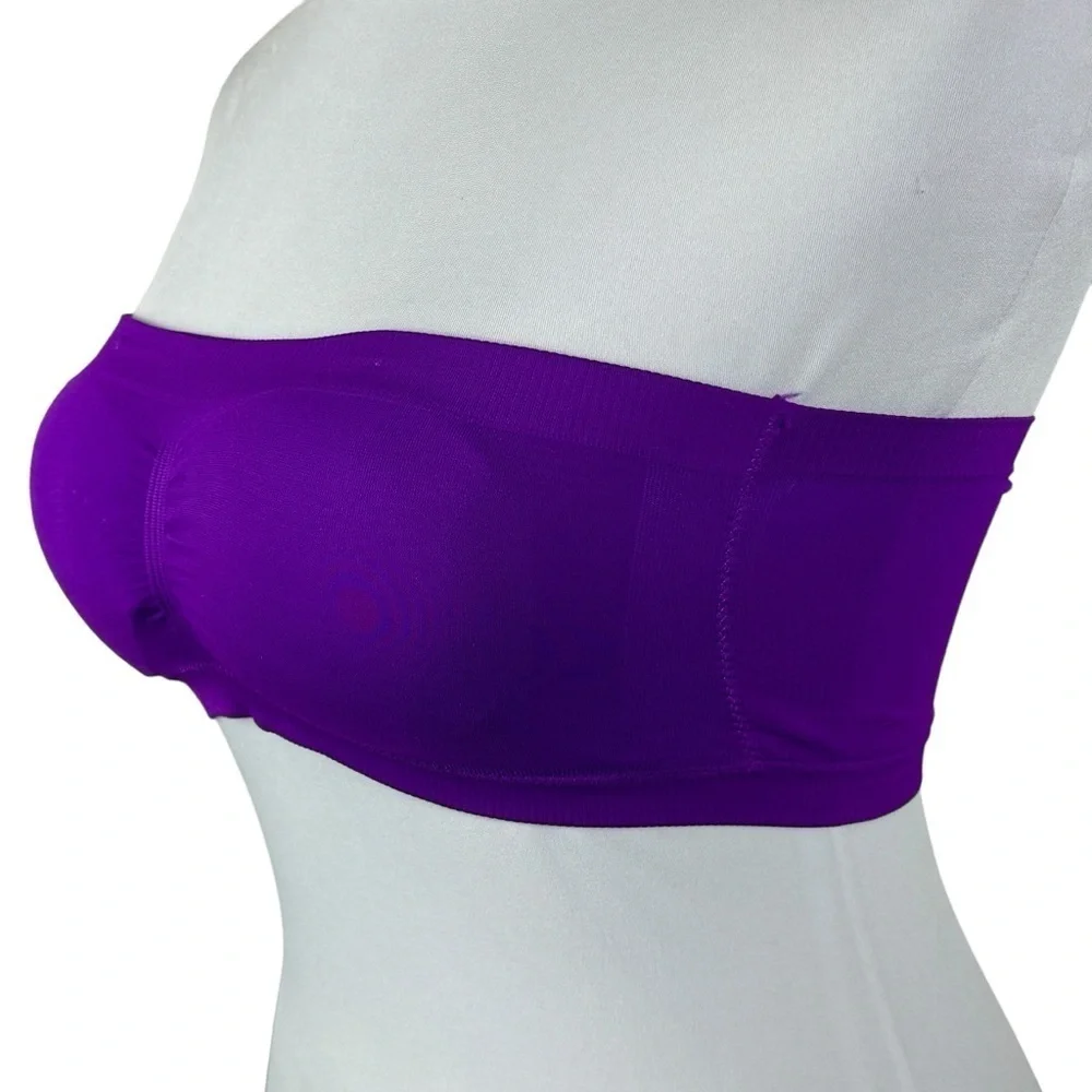 Express‎ Intimates Purple Tube Bandeau Padded Bra Women's S/M